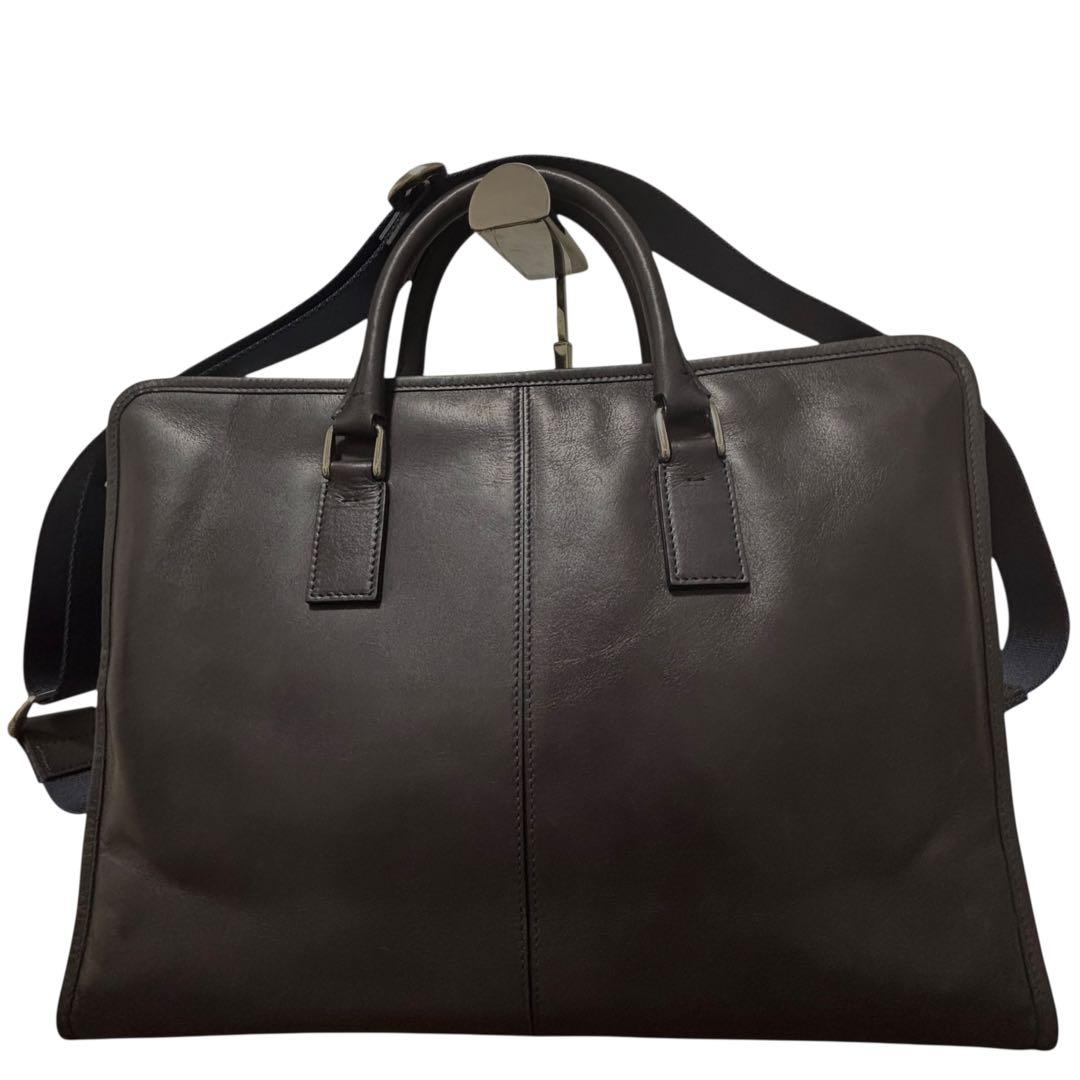 希少✨フラソリティ　2way ショルダーバッグ　ビジネス　ブラック　レザー