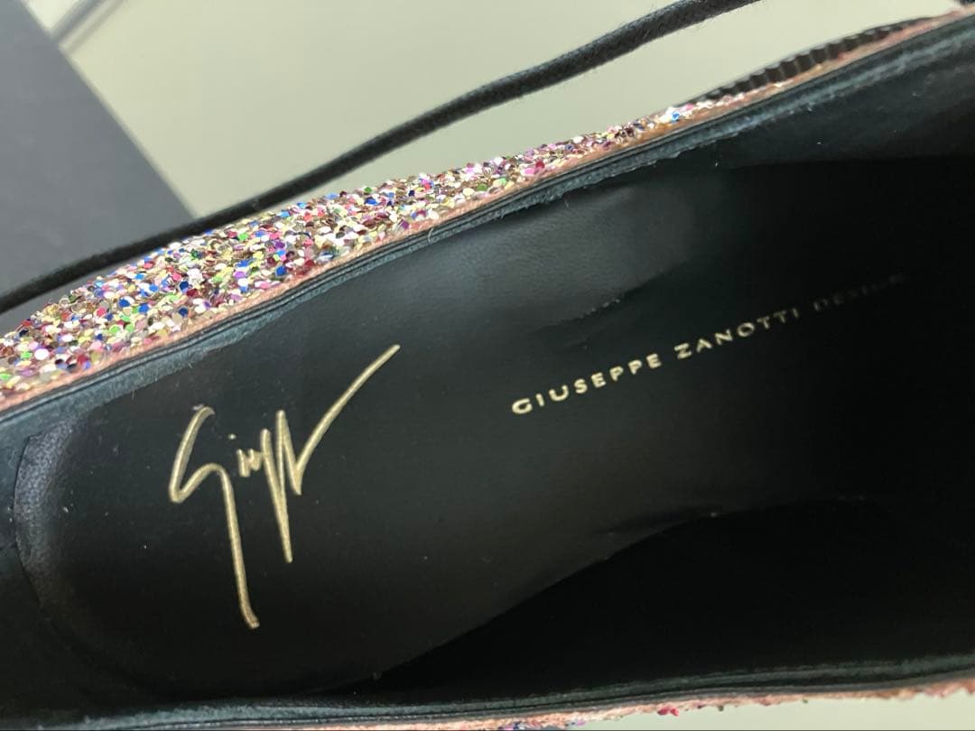 〓GIUSEPPE ZANOTTI×PEACEMINUSONE〓 グリッター 靴