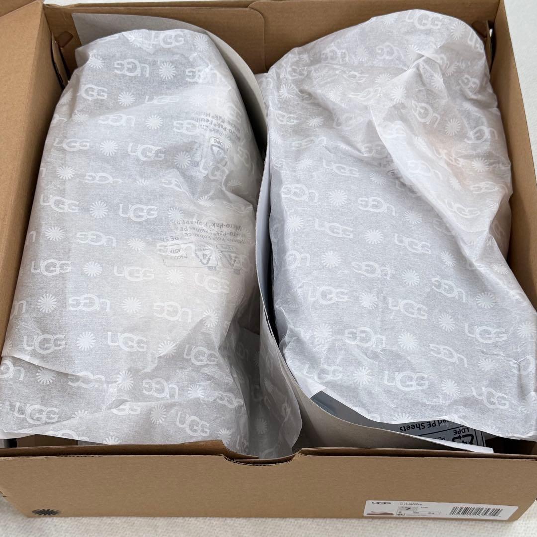 【UGG】 ファンケット＊24.0＊厚底ファーサンダル＊US正規品新品