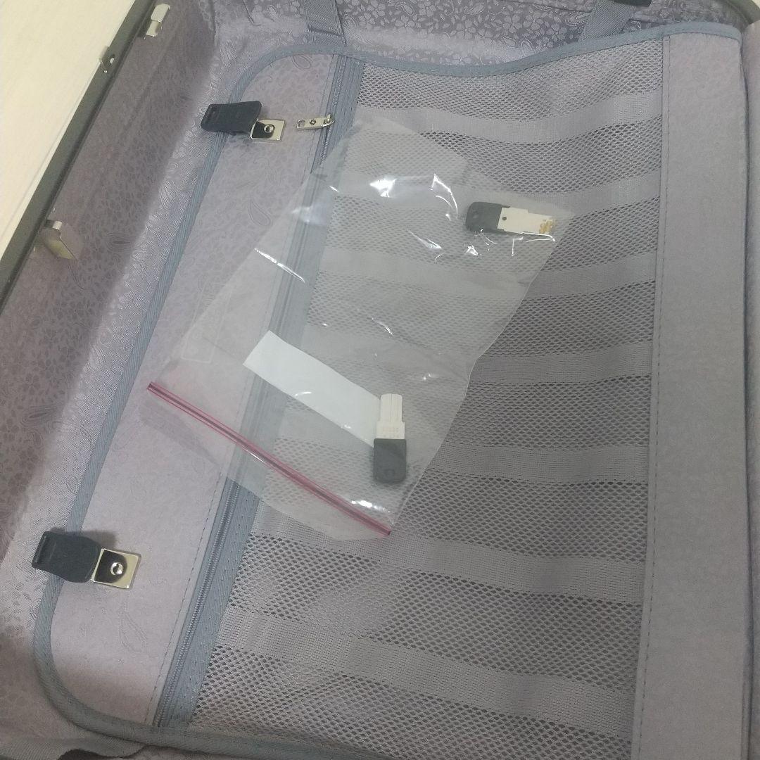 【美品】Samsonite シルバー 中型 ハード キャリーケース スーツケース