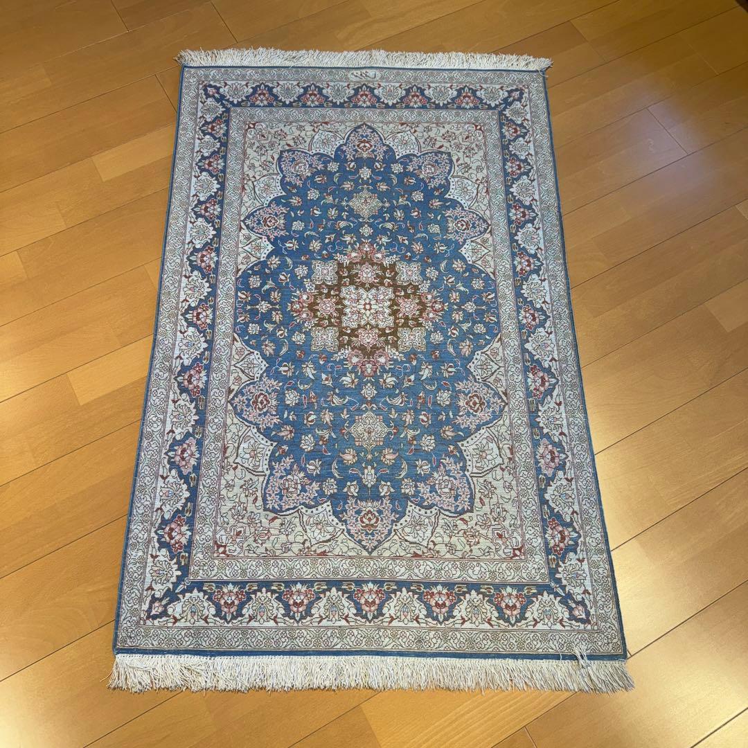 ペルシャ絨毯　100%SILK QOM 120&78cm