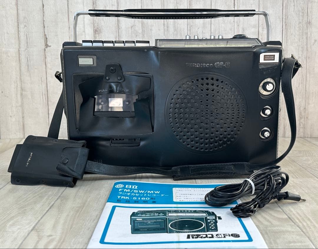 動作品| 日立HITACHIラジオカセットレコーダーTRK-5160 昭和レトロ