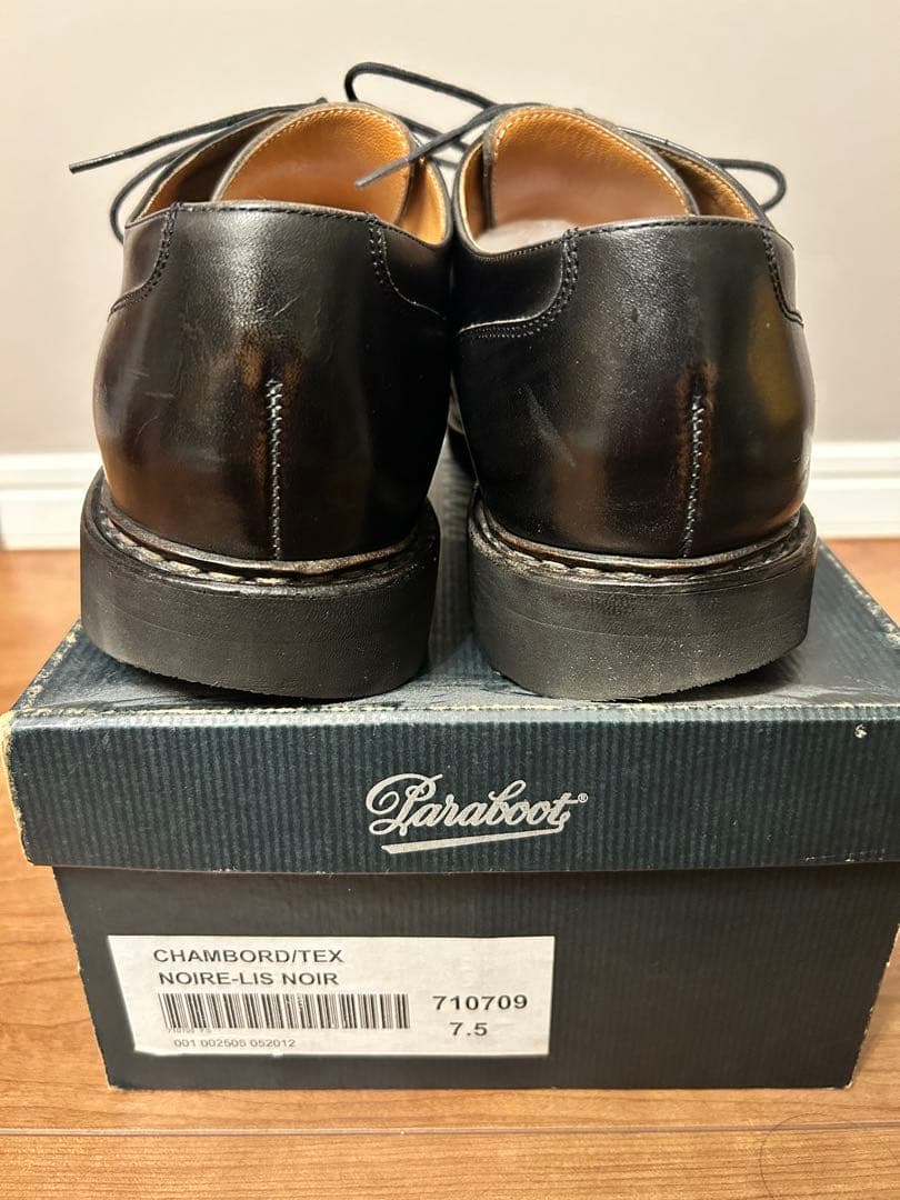 靴 Paraboot Chambordtex 7.5 Noire-Lis Noir