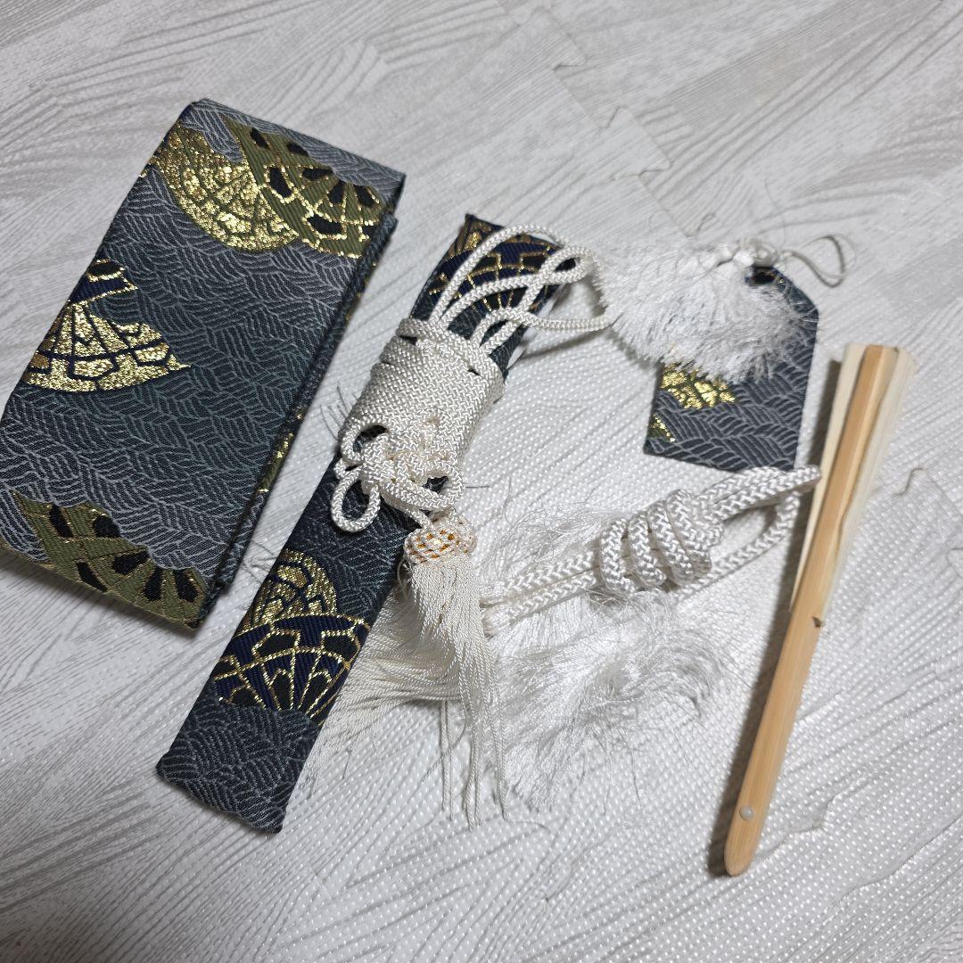 七五三 和装 着物　羽織袴5歳　男の子　鷹柄　美品！