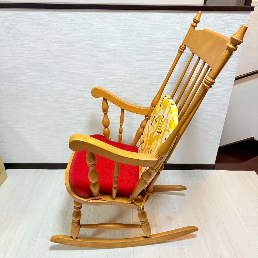 飛騨家具 WINDS 太平 ロッキングチェア クッション付き ヴィンテージ