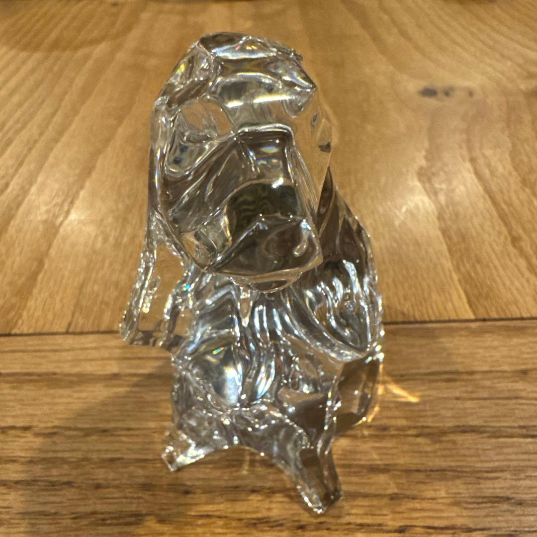 Baccarat バカラ　クリスタル製　犬の置物