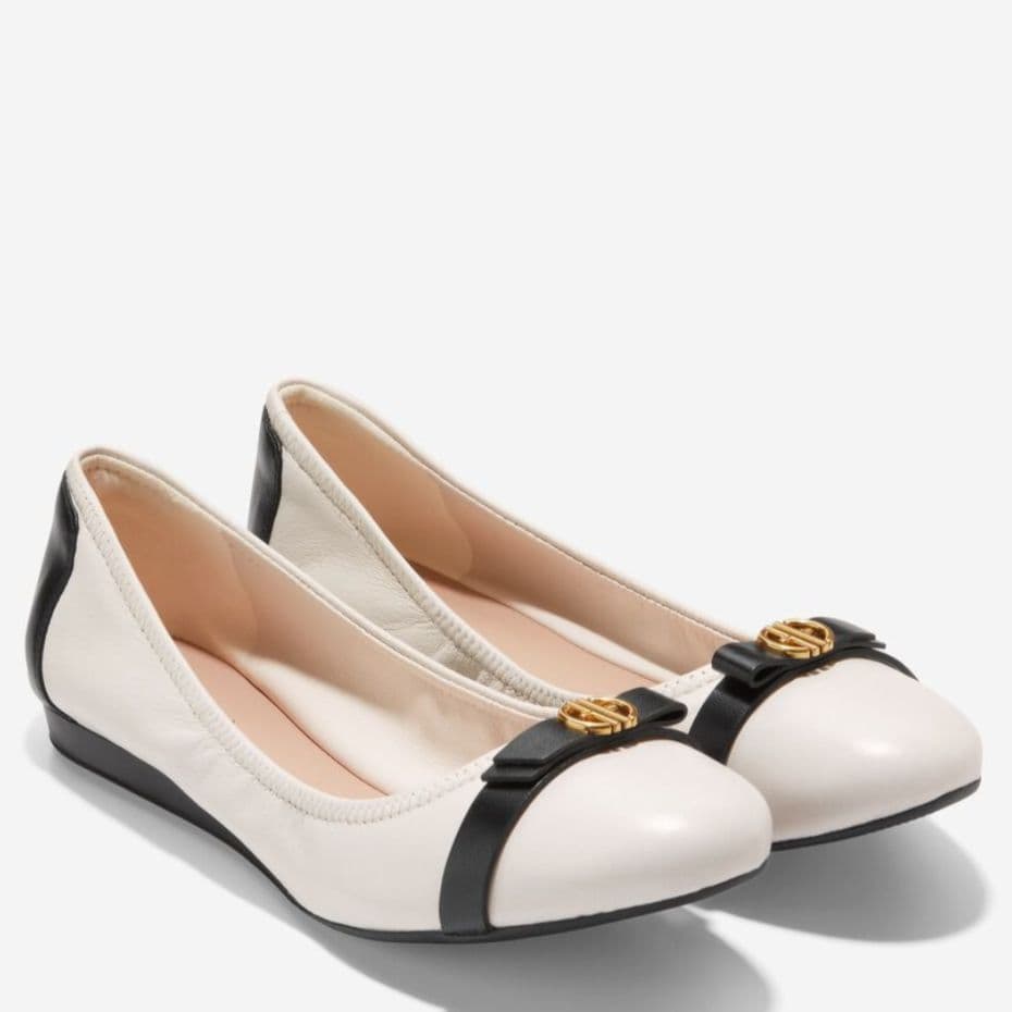 美品✨未使用 コールハーン トバ ボウ バレエ フラットシューズ