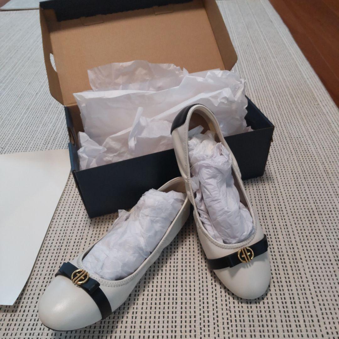 美品✨未使用 コールハーン トバ ボウ バレエ フラットシューズ