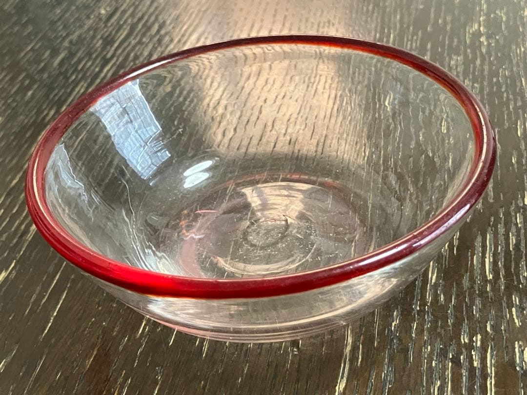 大正〜昭和の時代 昭和レトロ 大正浪漫　吹きガラス　ガラス鉢　5枚