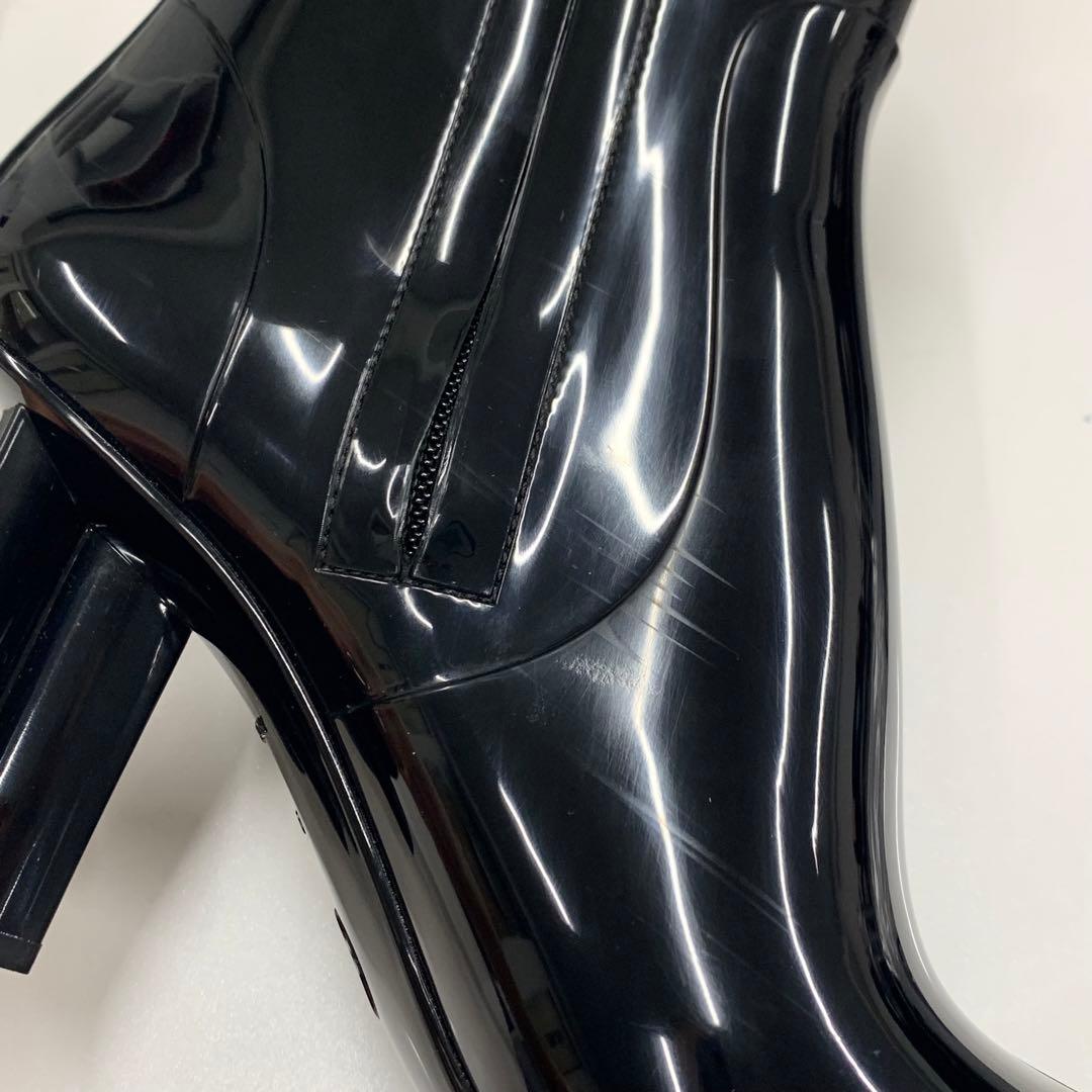 ヴィトン シルエットライン ラバー モノグラム レインブーツ ブラック