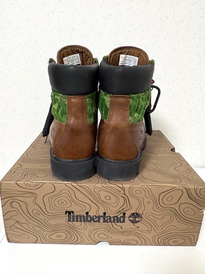 Timberland ハイカットブーツ ブラウン・グリーン【値下不可】