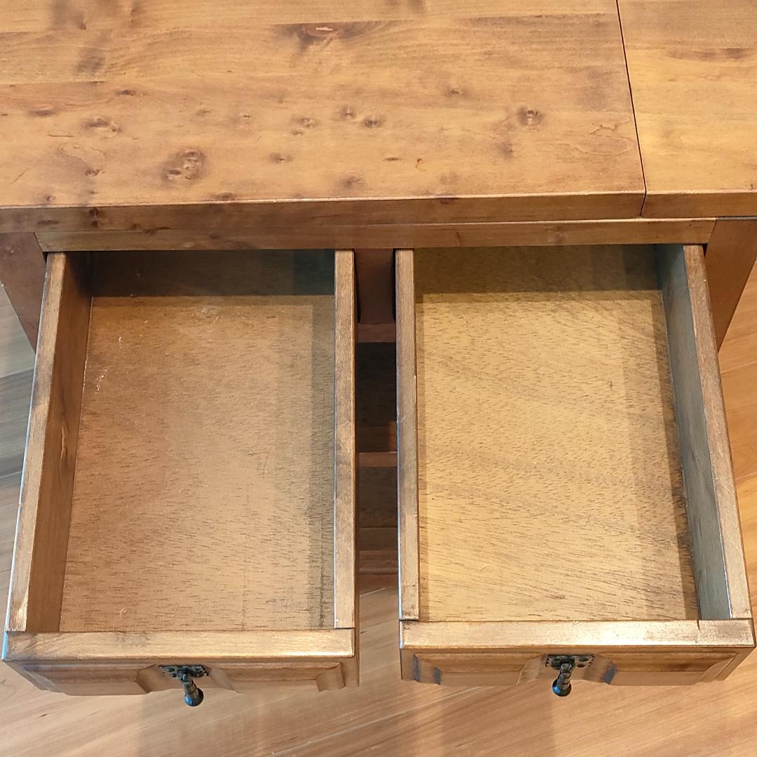 アンティーク　キッチンワゴン　バタフライ　サイドテーブル　スペイン輸入家具