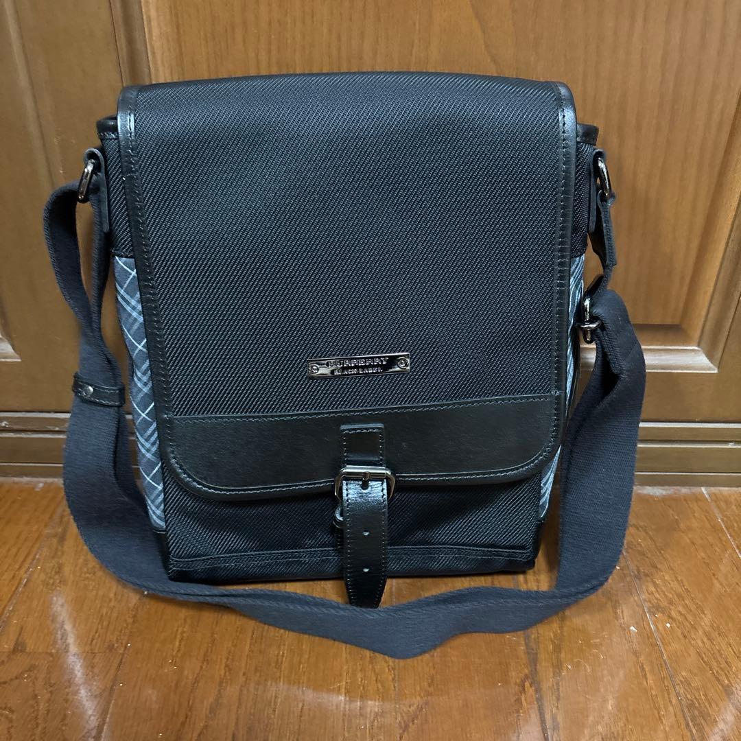 BURBERRY BLACK LABEL ショルダーバッグ ブラック