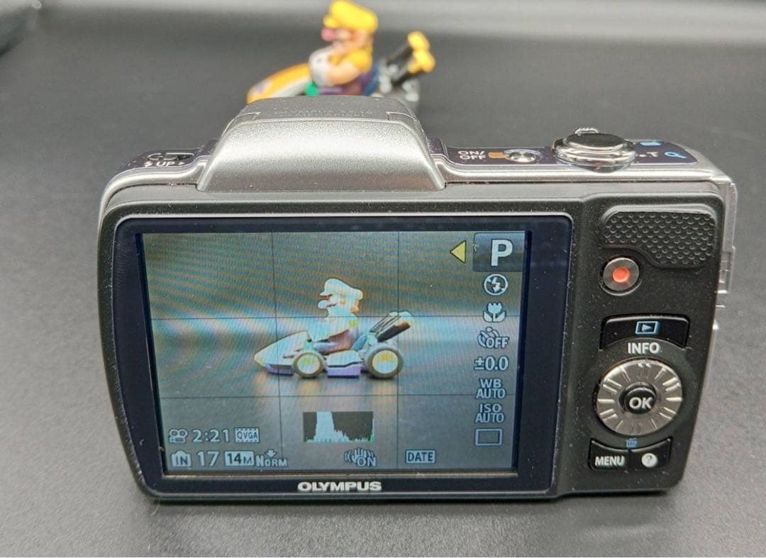 OLYMPUS SZ-10 デジカメ 本体・バッテリー・USBケーブル付き