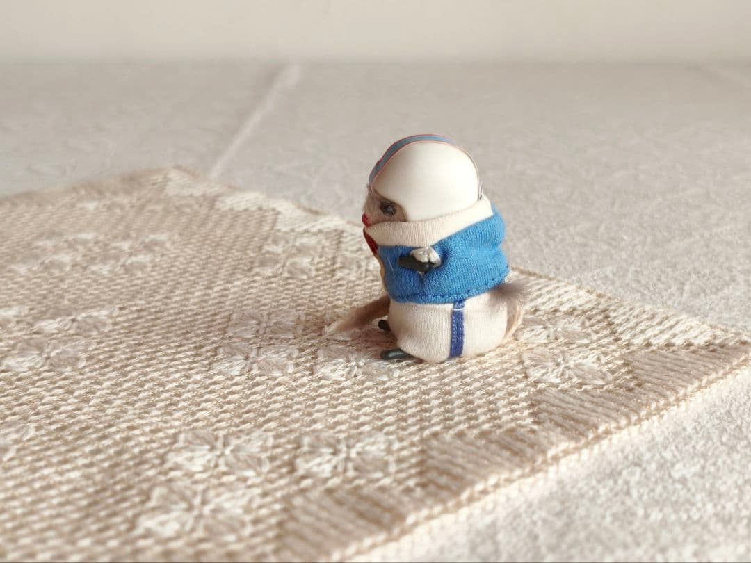 * vintage figure ❀ふんわり可愛い ラグビー選手の ネズミくん