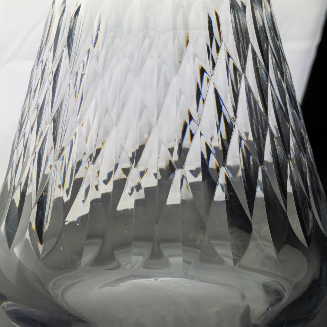 バカラ アルマニャック ダイヤカット デキャンタ 仏ヴィンテージ 刻印 上質美品