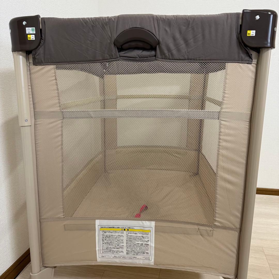 【美品】アップリカ ココネルエアー ベビーベッド ココア
