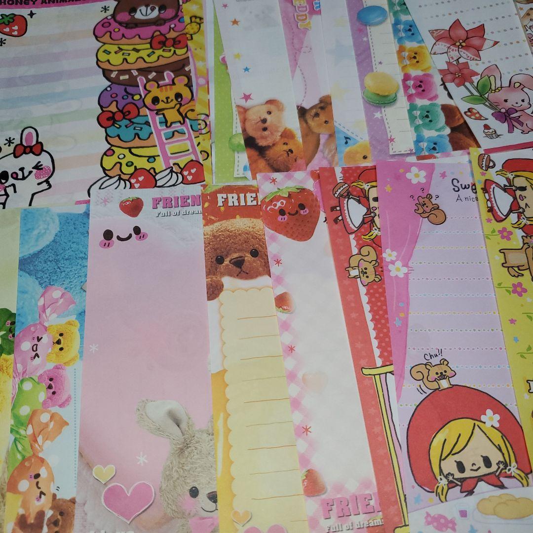 優花︎　激レア　平成レトロ　平成女児　バラ　メモ　大量　うさぎ　ねこ