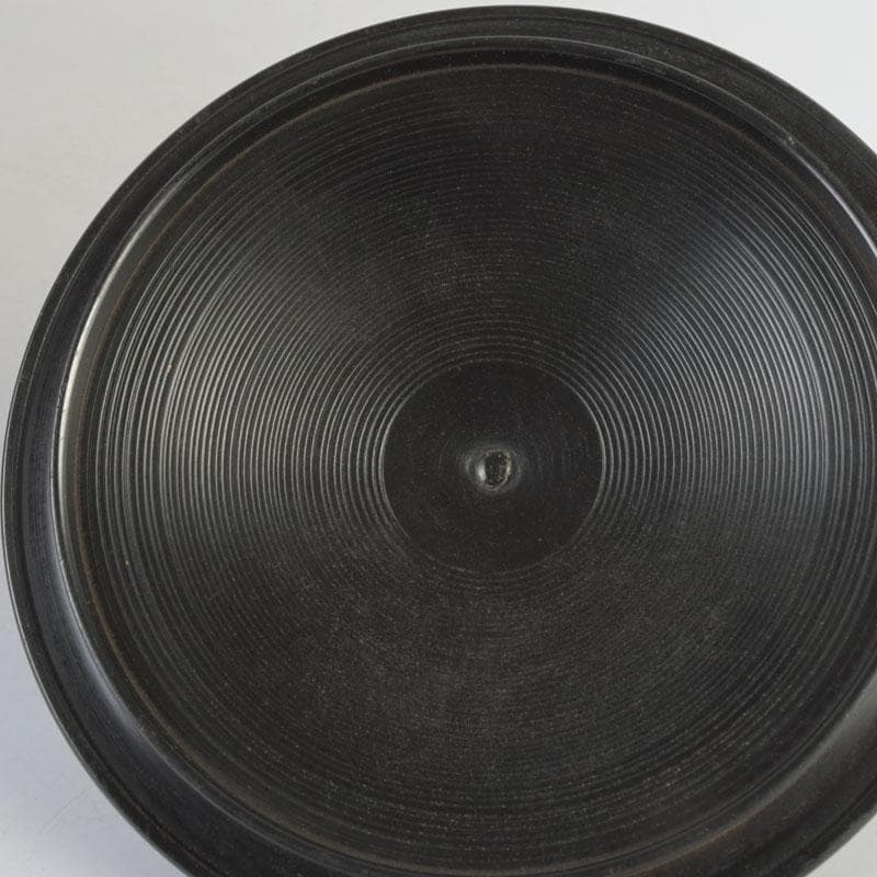 茶道具　釜師　畠春斎作　丸形釜　共布共箱　V　9899A