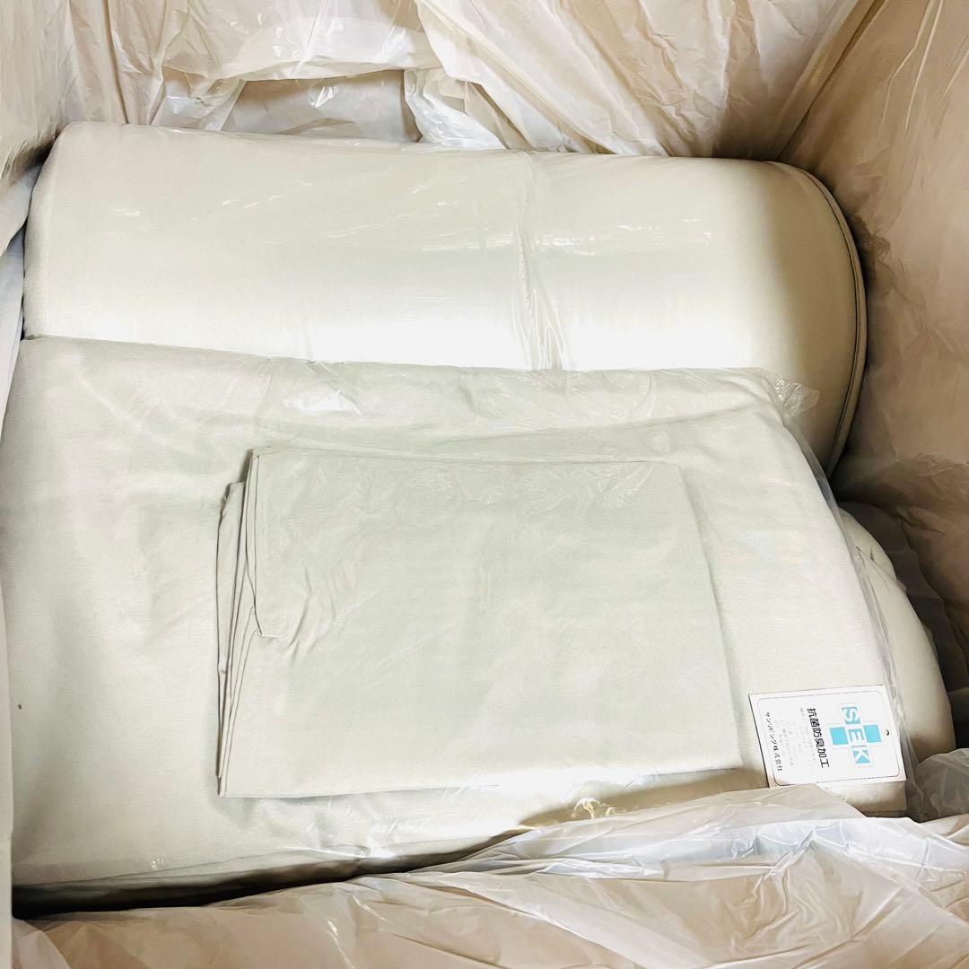 【新品】⭐️布団４点セット グレー 新生活　抗菌防カビ　来客用　洗濯可　シングル