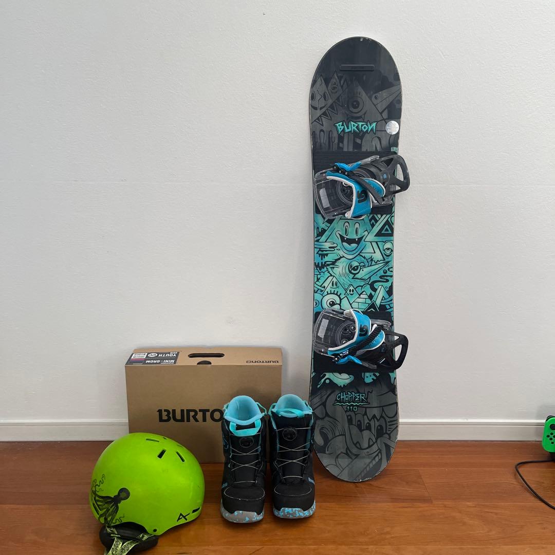 Burton 子ども用スノーボードセット一式