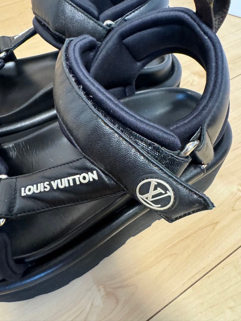 ルイヴィトン　プールピローライン　サンダル24cm厚底