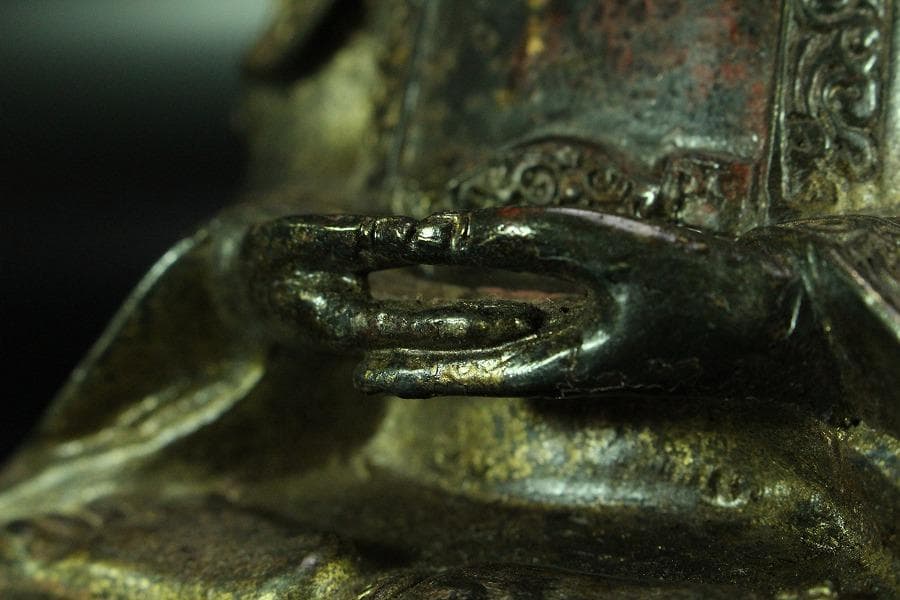 仏教美術 中国美術 仏像 古美術(K-LC975)