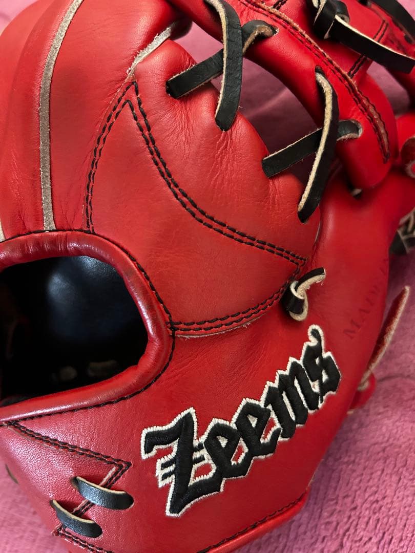 Zeems 軟式グローブ レッド