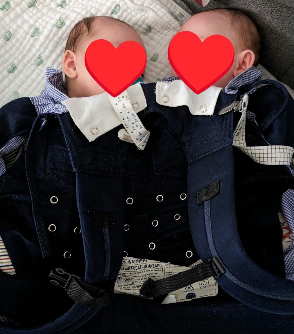 Weego 双子　抱っこ紐　ウィーゴーツインベビーキャリア　ネイビー