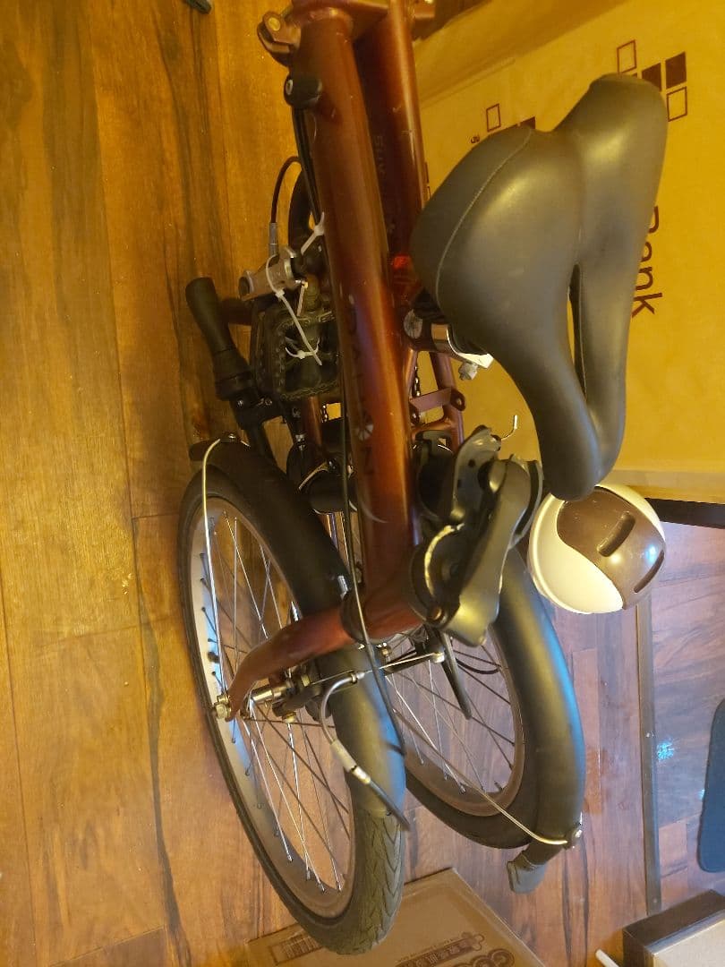 折りたたみ自転車 DAHON バーガンディ バスケット付き