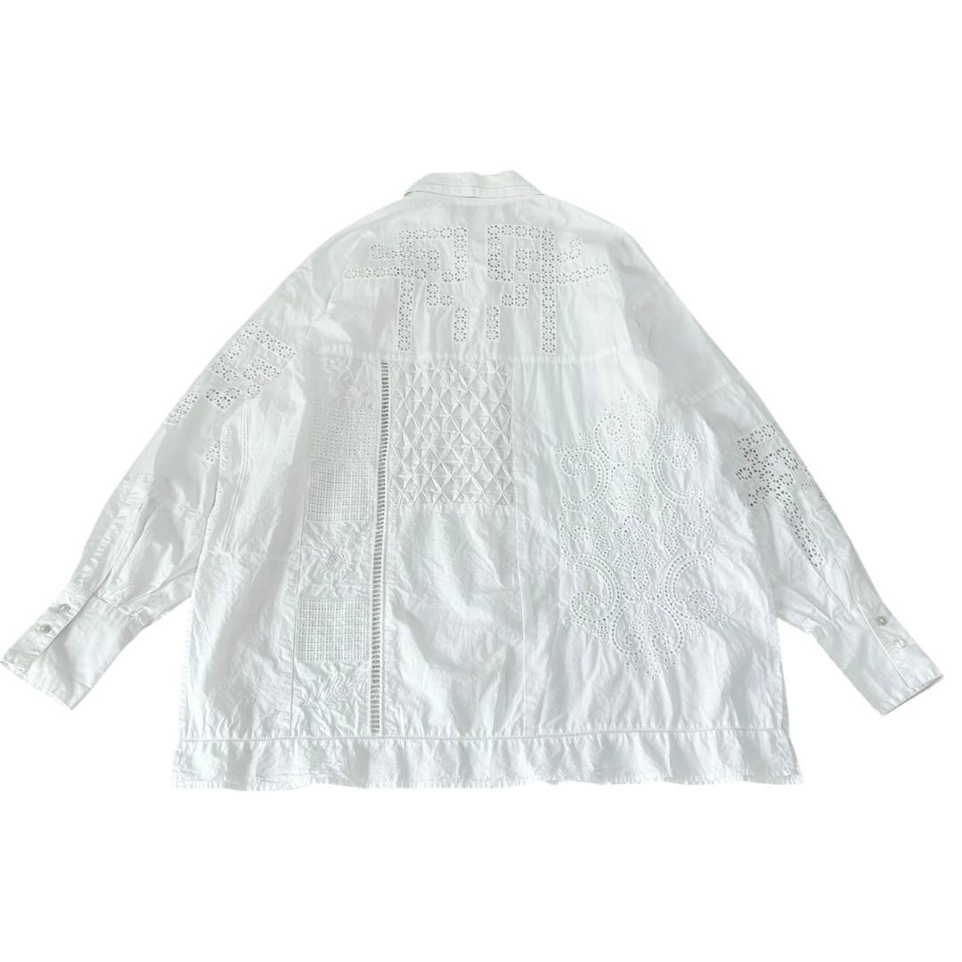 nude vintage JOURNALSTANDARDレースパッチワークシャツ