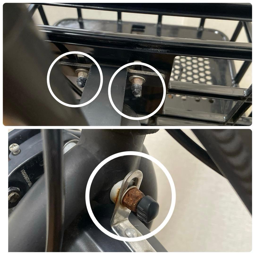 【all mom】ヤマハ 電動自転車 黒 キッズシート付き 子供乗せ