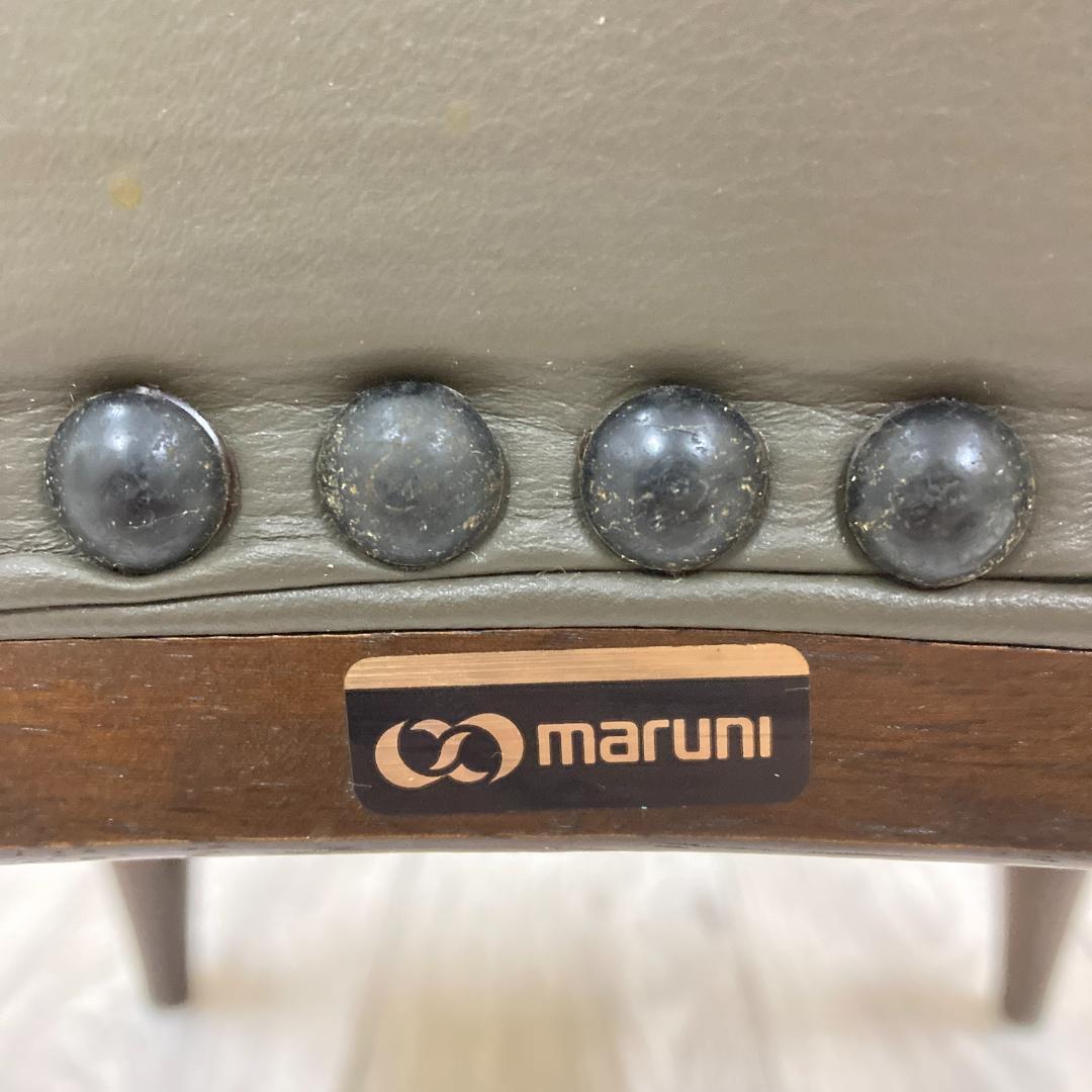 【マルニ】本革　ダイニングチェア ベルサイユ　椅子　 猫脚 A