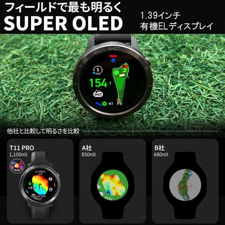 ボイスキャディ T11 PRO 腕時計型 GPSナビ