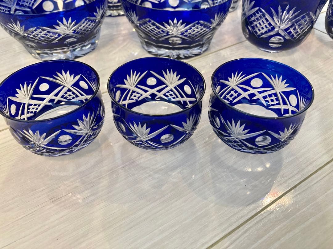 【格安！】切り子食器美品16個セット/切子