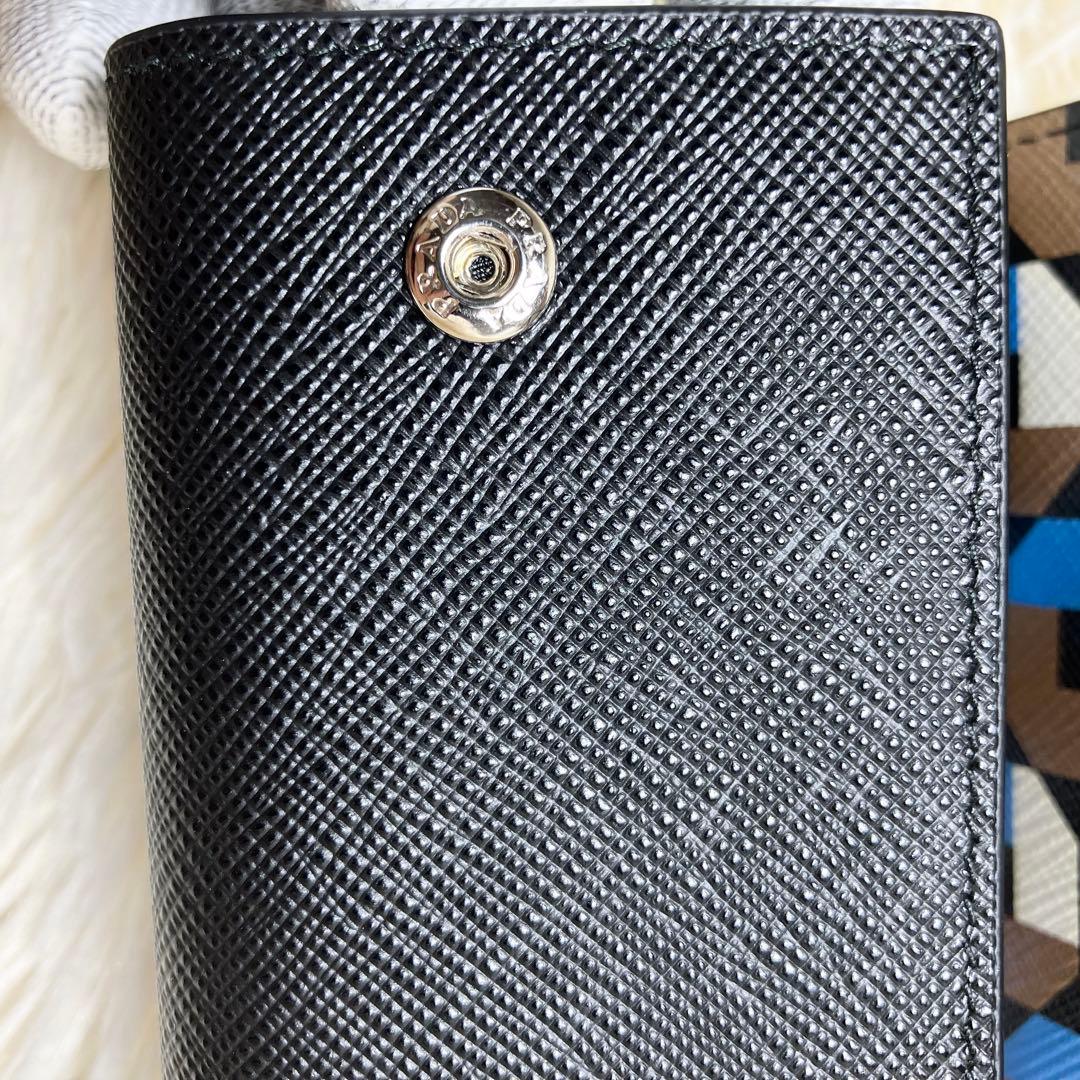 【未使用】プラダ サフィアーノ キーケース 三角プレートIC搭載