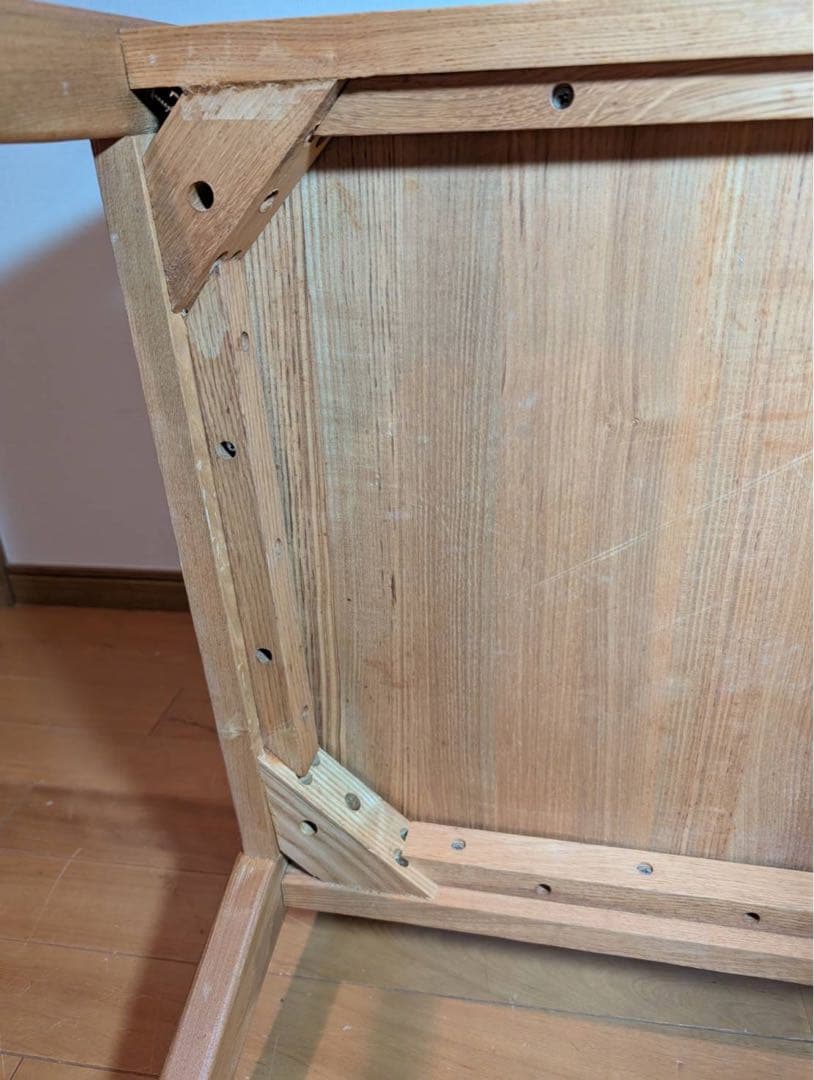 ■送料込■無印良品 ラウンジチェア タモ材 木製イス 椅子 北欧 廃盤品