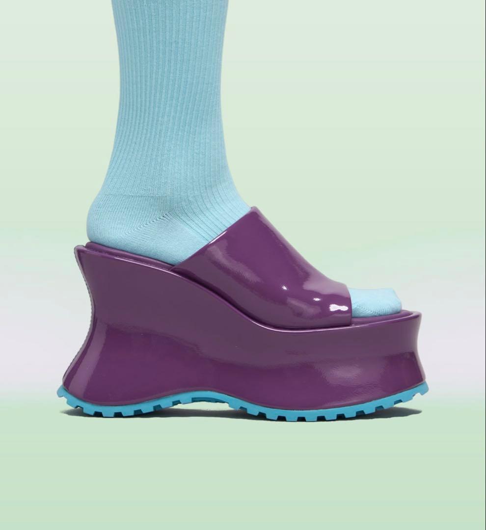 WOOMII コレット パープル クリンクル　37 試し履きのみ