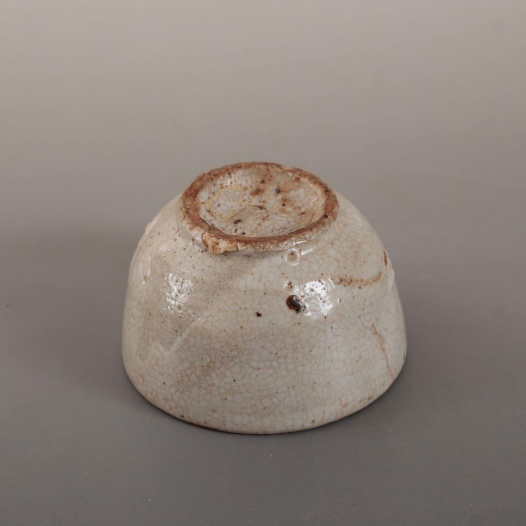 李朝 盃 ぐい呑み 酒器 小貫入 古美術 朝鮮美術 古道具 アンティーク