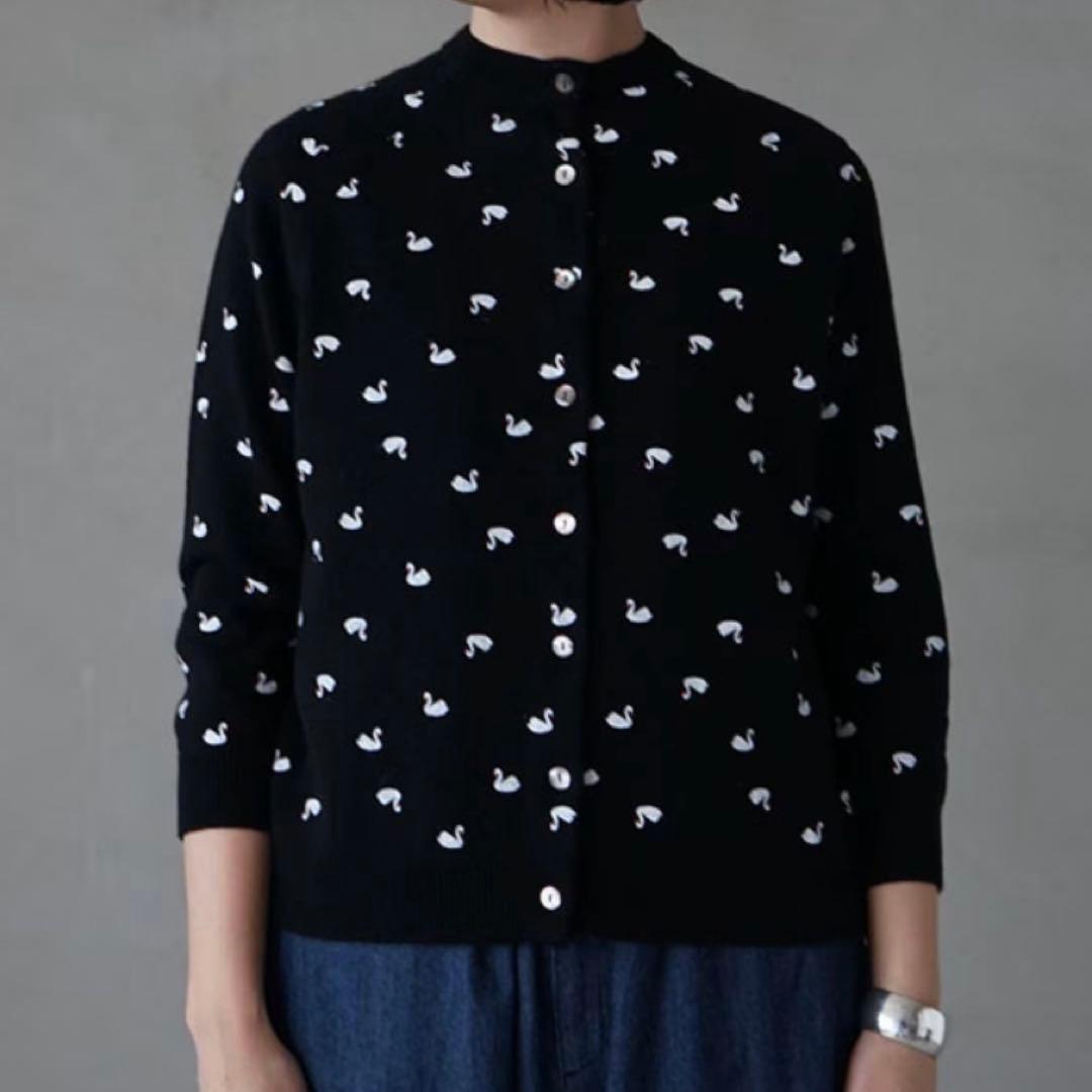 トップス R&D.M.Co. HYDE PARK CARDIGAN H.GRAY