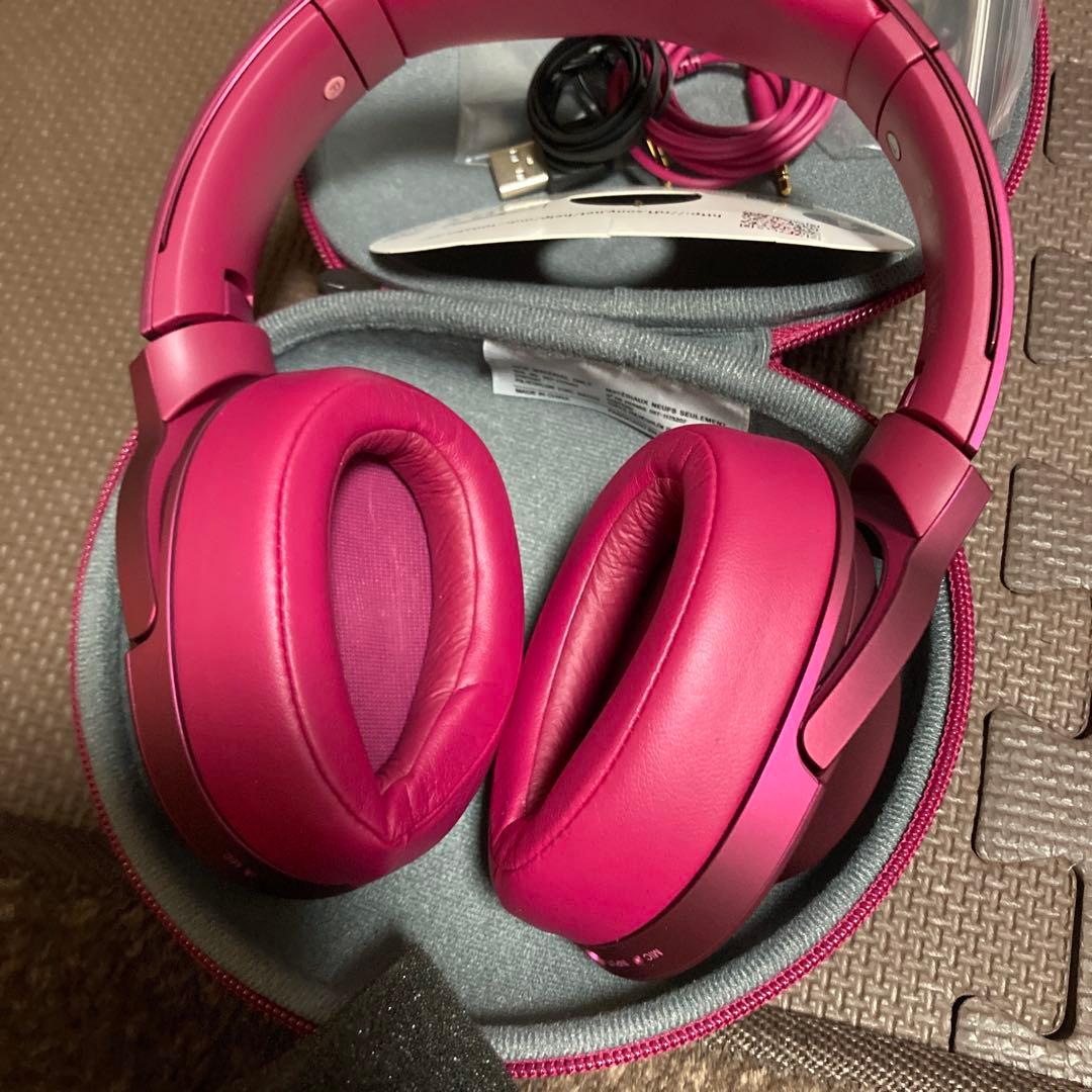 SONY ワイヤレスヘッドホン ワインレッド MDRー100ABN未使用品