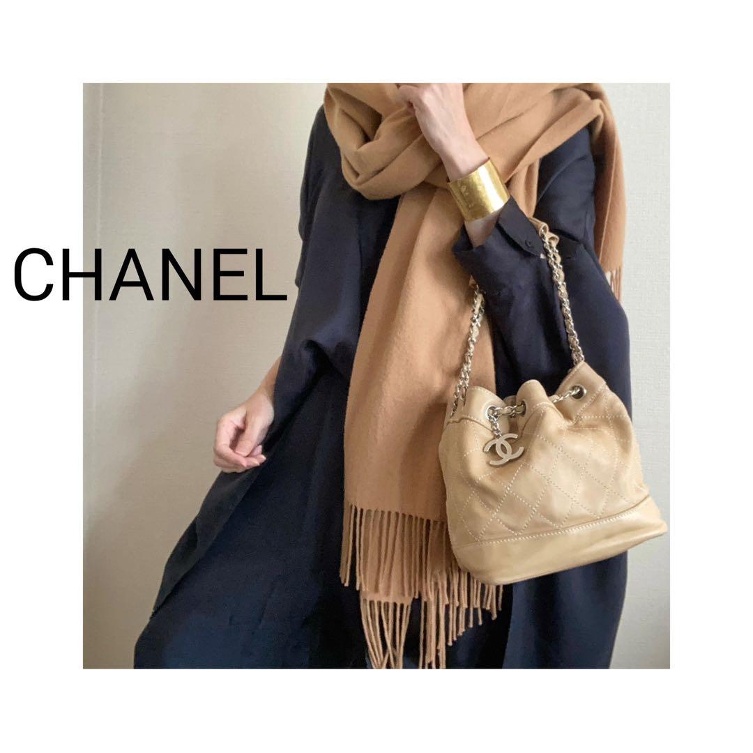 ひまわり 様♡CHANEL マトラッセ　ラムスキン ハンドバッグ　巾着