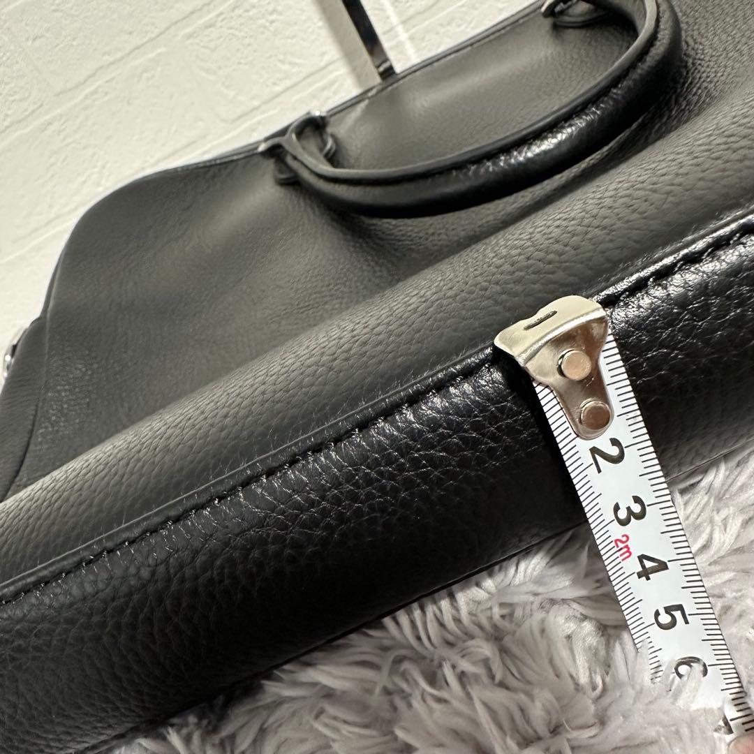 未使用級美品　MURA ムラ　ビジネスバッグ　ブラック　黒　レザー