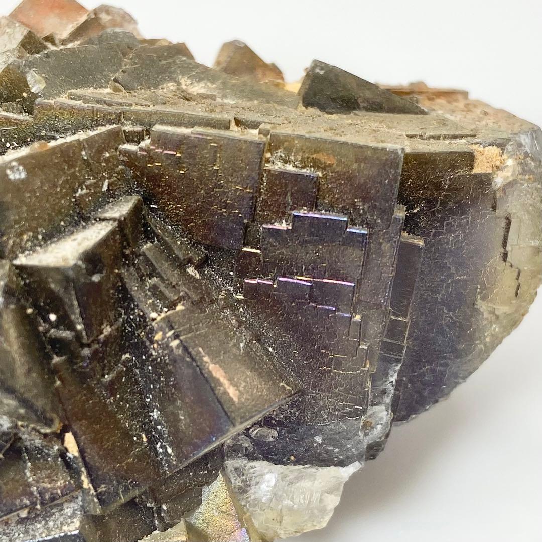 イリデッセンス　フローライト　9cm　酸化被膜　鉱物標本　原石　天然石　ストーン