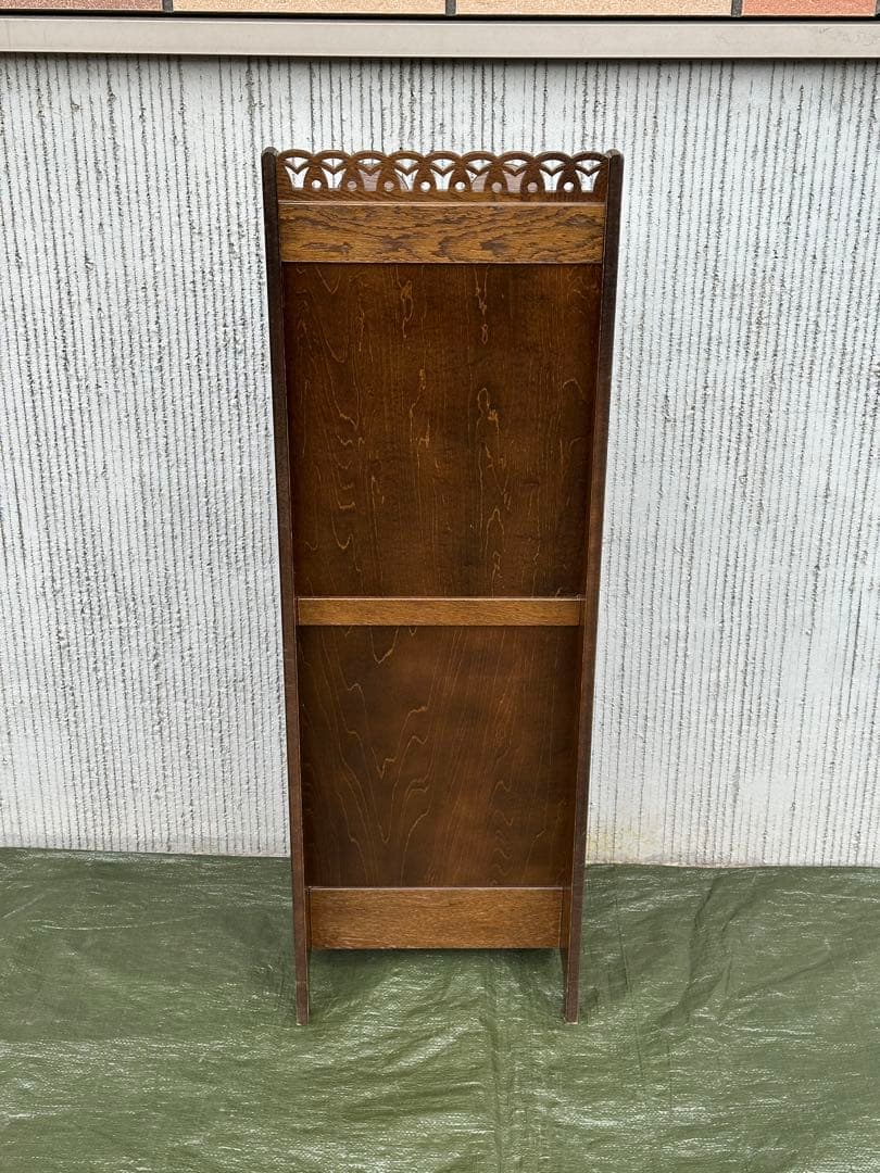 【スリッパラック】パリの雑貨屋　インテルナ南條　オーク材　国産　アンティーク◎