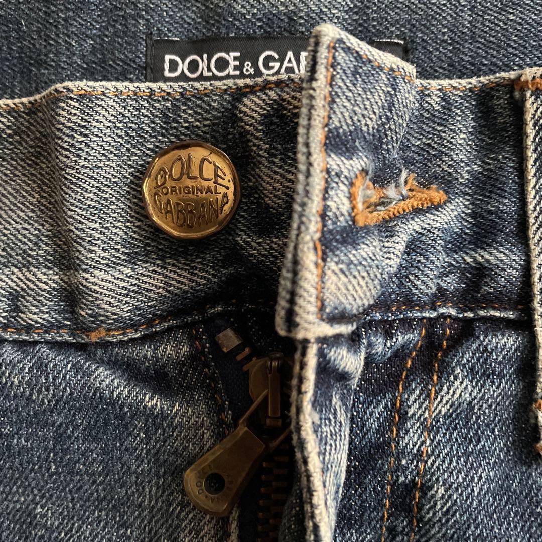 DOLCE＆GABBANA デニムパンツ　ダメージ加工ジーンズ　46