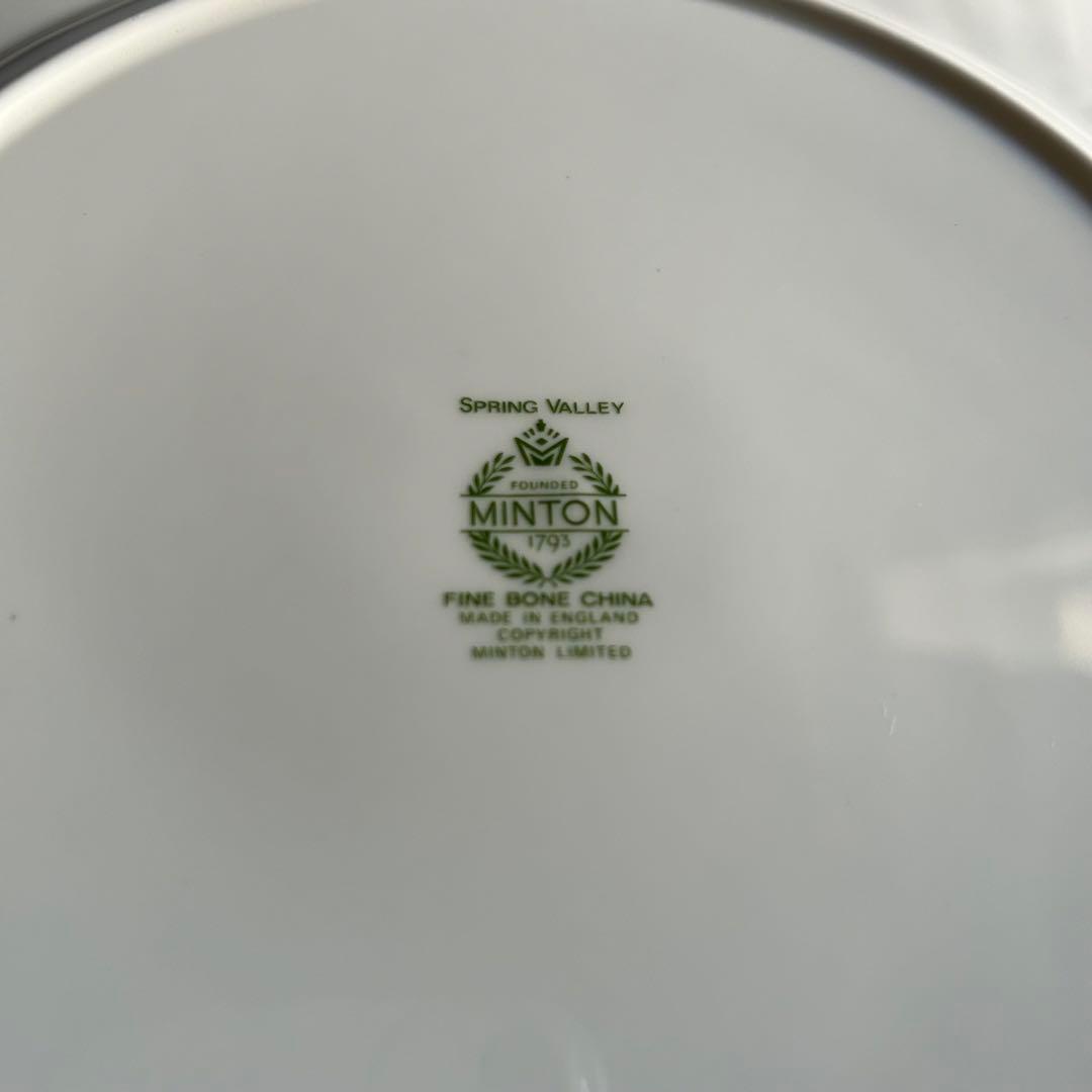 新品 英国製 MINTON SpringValley可憐な春花のディナー大皿5枚