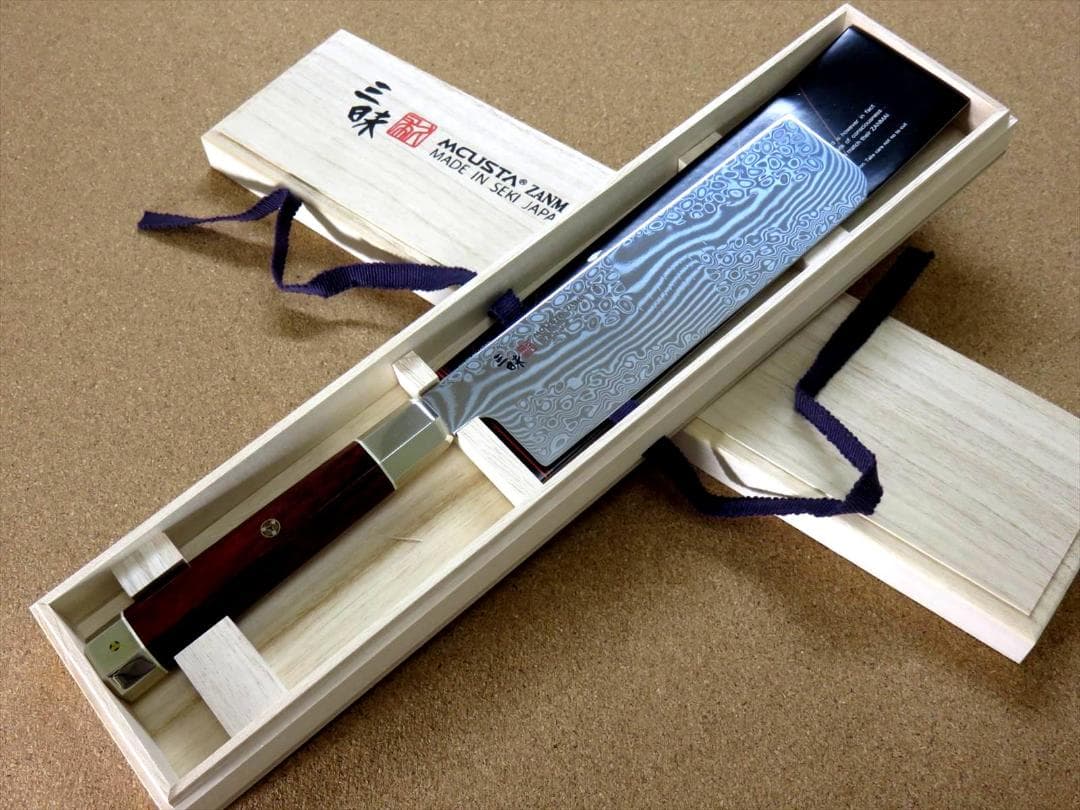 関の刃物 菜切り包丁 165mm 三昧 荒波 コアレス鋼 野菜切り 両刃包丁