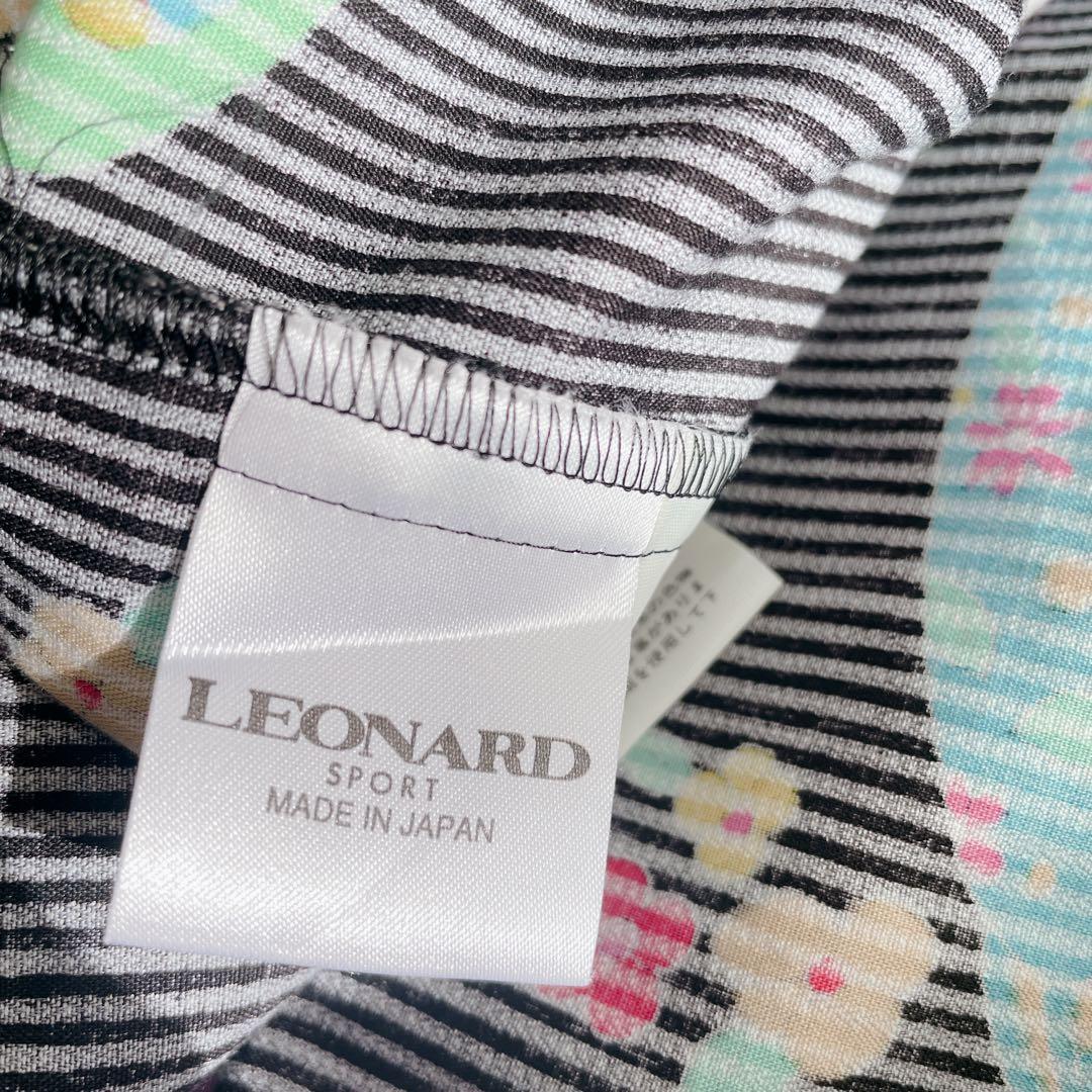 美品✨ LEONARD レオナール 長袖シャツ 総柄　日本製　サイズ40 黒　花