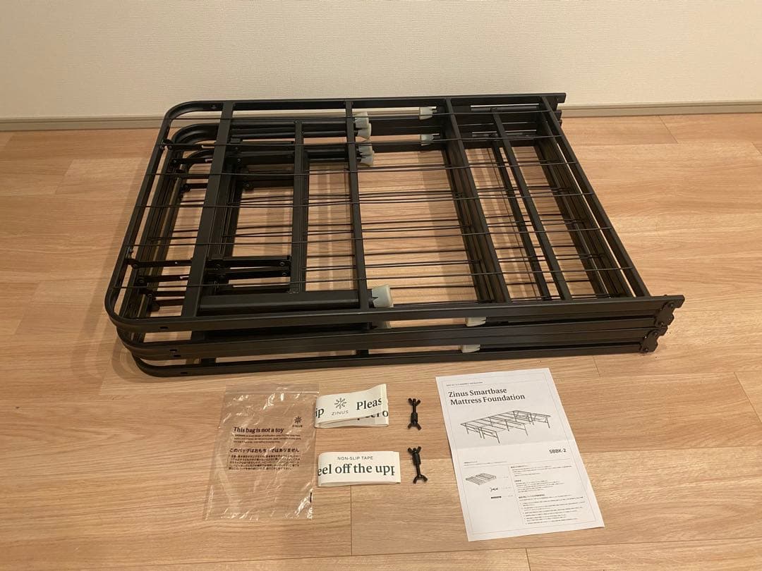 【残り1台】ダブル ベッドフレーム ZINUS 組み立て簡単